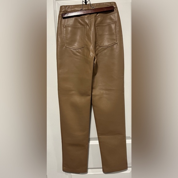 Wilfred Aritzia leather pants in tan. Great condition! Size 2! - Picture 2 of 3